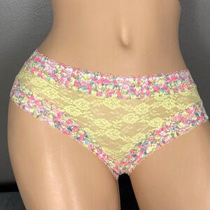 New Y2K Victoria's Secret PINK Extra Low Rise Cheekster Panty Size Small Sheer